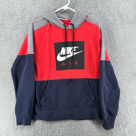 Nike | Shirts | Nike Air Multicolor Hoodie Mens Sz Medium | Poshmark